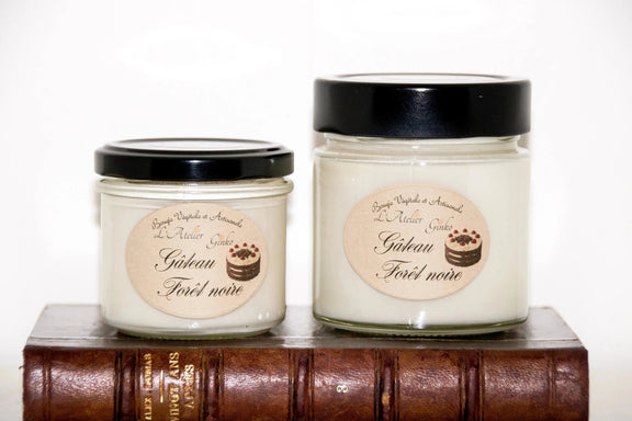 Bougie parfumée Gâteau Forêt Noire - L'Atelier Ginko - Boutique en Ligne