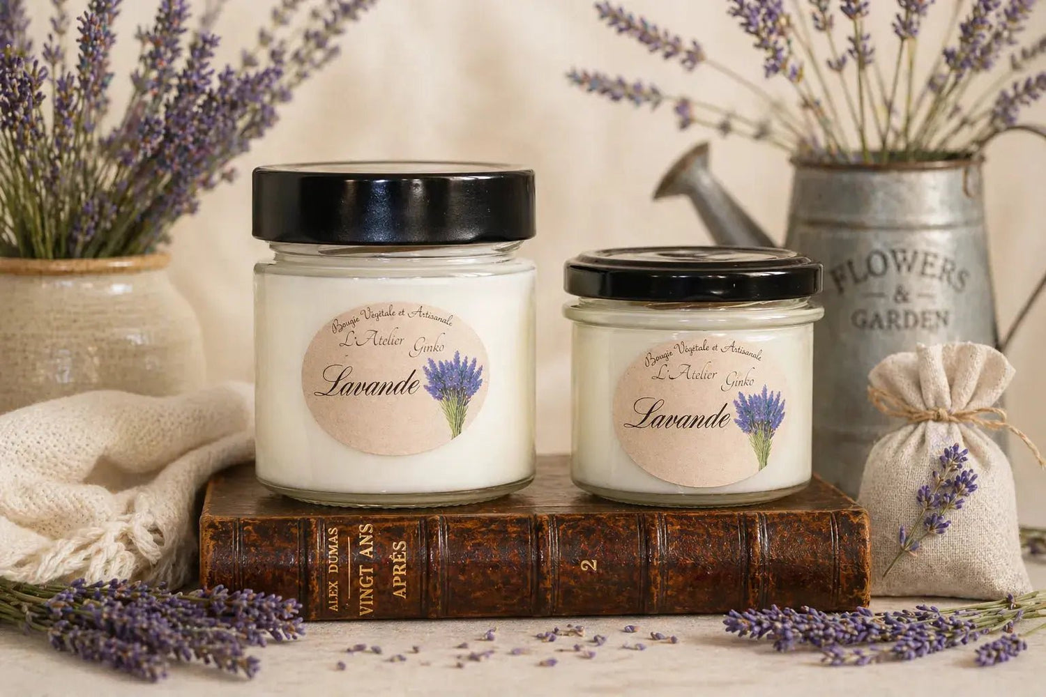 Bougie parfumée Lavande - L'Atelier Ginko - Boutique en Ligne