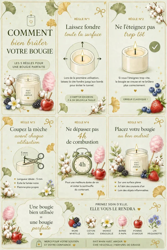 Bougie Orange Confite – Bougie Artisanale en cire de soja - L'Atelier Ginko - Boutique en Ligne
