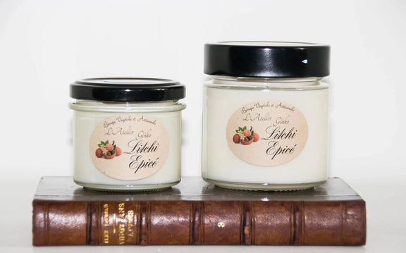 Bougie parfumée Litchi épicé - L'Atelier Ginko - Boutique en Ligne