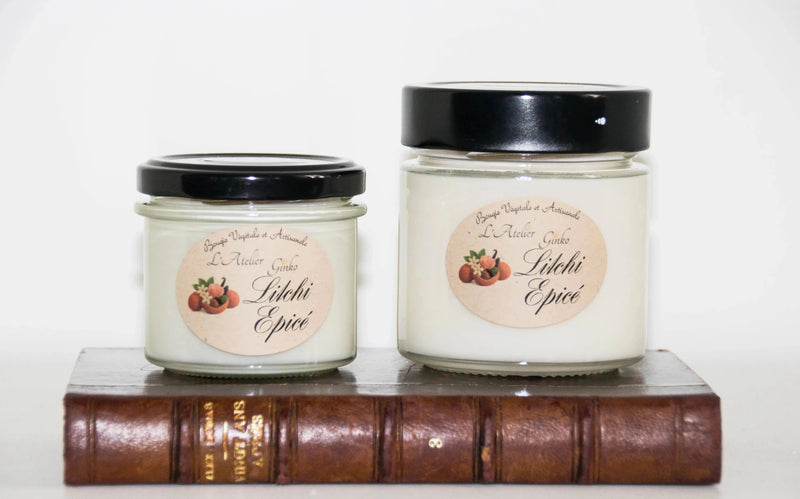 Bougie parfumée Litchi épicé - L'Atelier Ginko - Boutique en Ligne