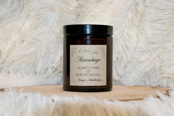 Bougie parfumée Lithothérapie Recentrage - L'Atelier Ginko - Boutique en Ligne