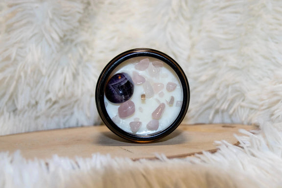Bougie parfumée Lithothérapie Sérénité - L'Atelier Ginko - Boutique en Ligne