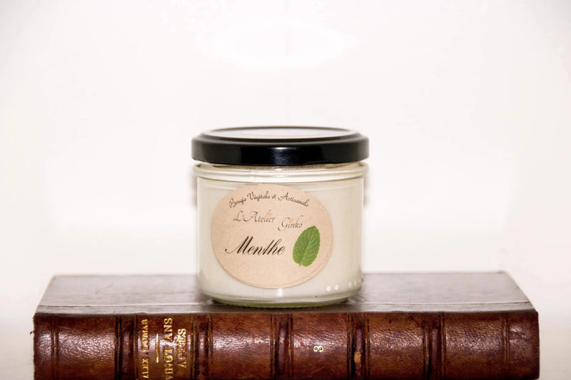 Bougie parfumée Menthe - L'Atelier Ginko - Boutique en Ligne