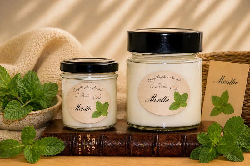 Bougie parfumée Menthe - L'Atelier Ginko - Boutique en Ligne
