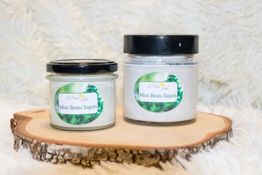 Bougie parfumée Mon Beau Sapin – Cire de soja artisanale - L'Atelier Ginko - Boutique en Ligne