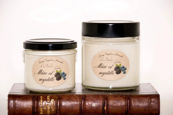 Bougie parfumée Mûre et myrtille - L'Atelier Ginko - Boutique en Ligne