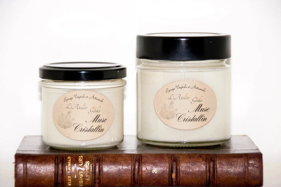 Bougie parfumée Musc Cristallin - L'Atelier Ginko - Boutique en Ligne