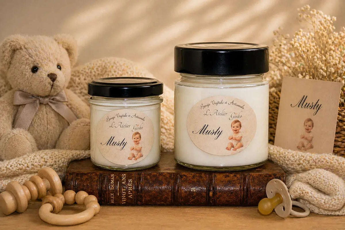 Bougie parfumée Musty - L'Atelier Ginko - Boutique en Ligne