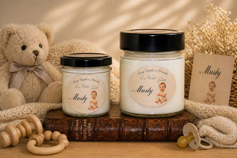 Bougie parfumée Musty - L'Atelier Ginko - Boutique en Ligne
