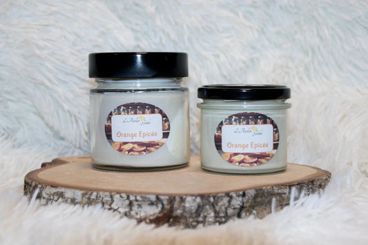 Bougie parfumée Orange Épicée – Cire de soja artisanale - L'Atelier Ginko - Boutique en Ligne