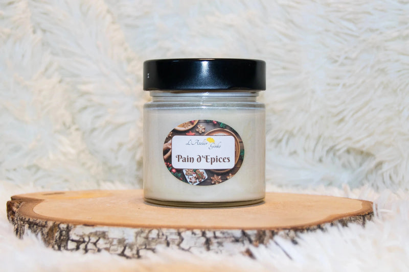 Bougie parfumée Pain d'Épices – Cire de soja artisanale - L'Atelier Ginko - Boutique en Ligne