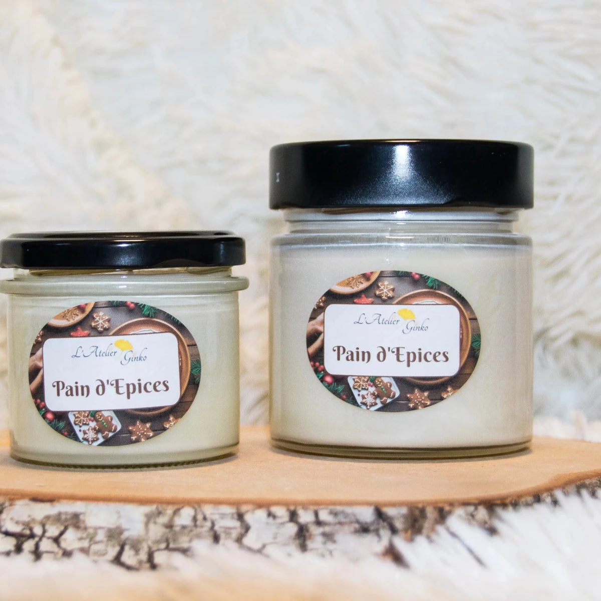 Bougie parfumée Pain d'Épices – Cire de soja artisanale - L'Atelier Ginko - Boutique en Ligne