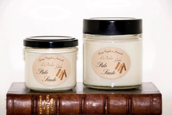 Bougie parfumée Palo Santo - L'Atelier Ginko - Boutique en Ligne
