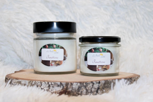Bougie parfumée Panettone – Cire de soja artisanale - L'Atelier Ginko - Boutique en Ligne