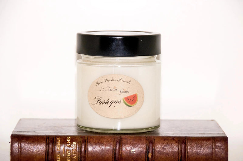 Bougie parfumée Pastèque L'Atelier Ginko en cire de soja végétale- Boutique en Ligne