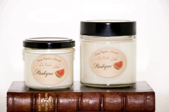 Bougie parfumée Pastèque L'Atelier Ginko en cire de soja végétale- Boutique en Ligne