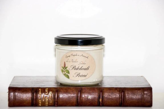 Bougie parfumée Patchouli Poivré - L'Atelier Ginko - Boutique en Ligne