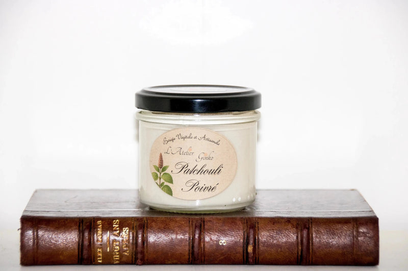 Bougie parfumée Patchouli Poivré - L'Atelier Ginko - Boutique en Ligne