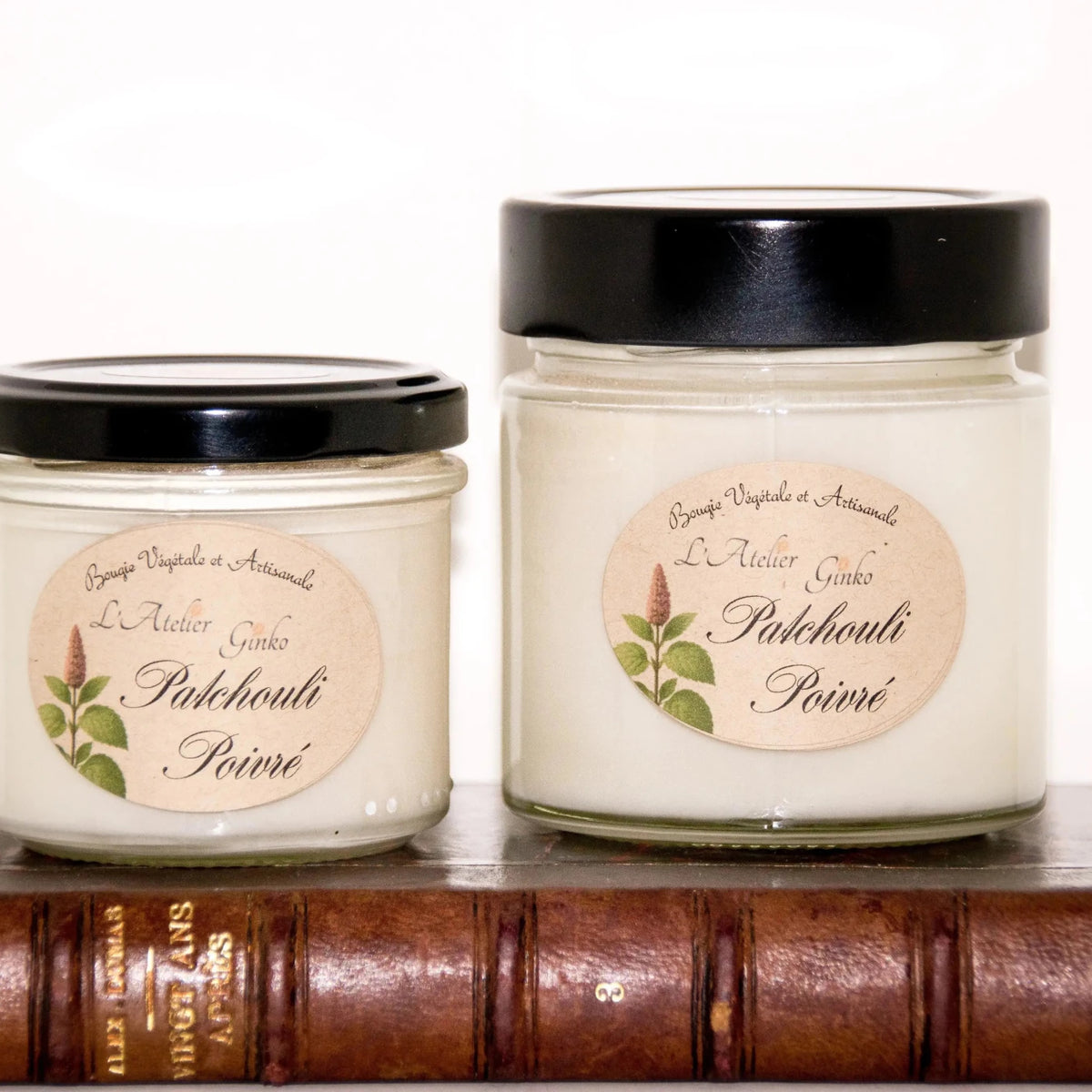Bougie parfumée Patchouli Poivré - L'Atelier Ginko - Boutique en Ligne