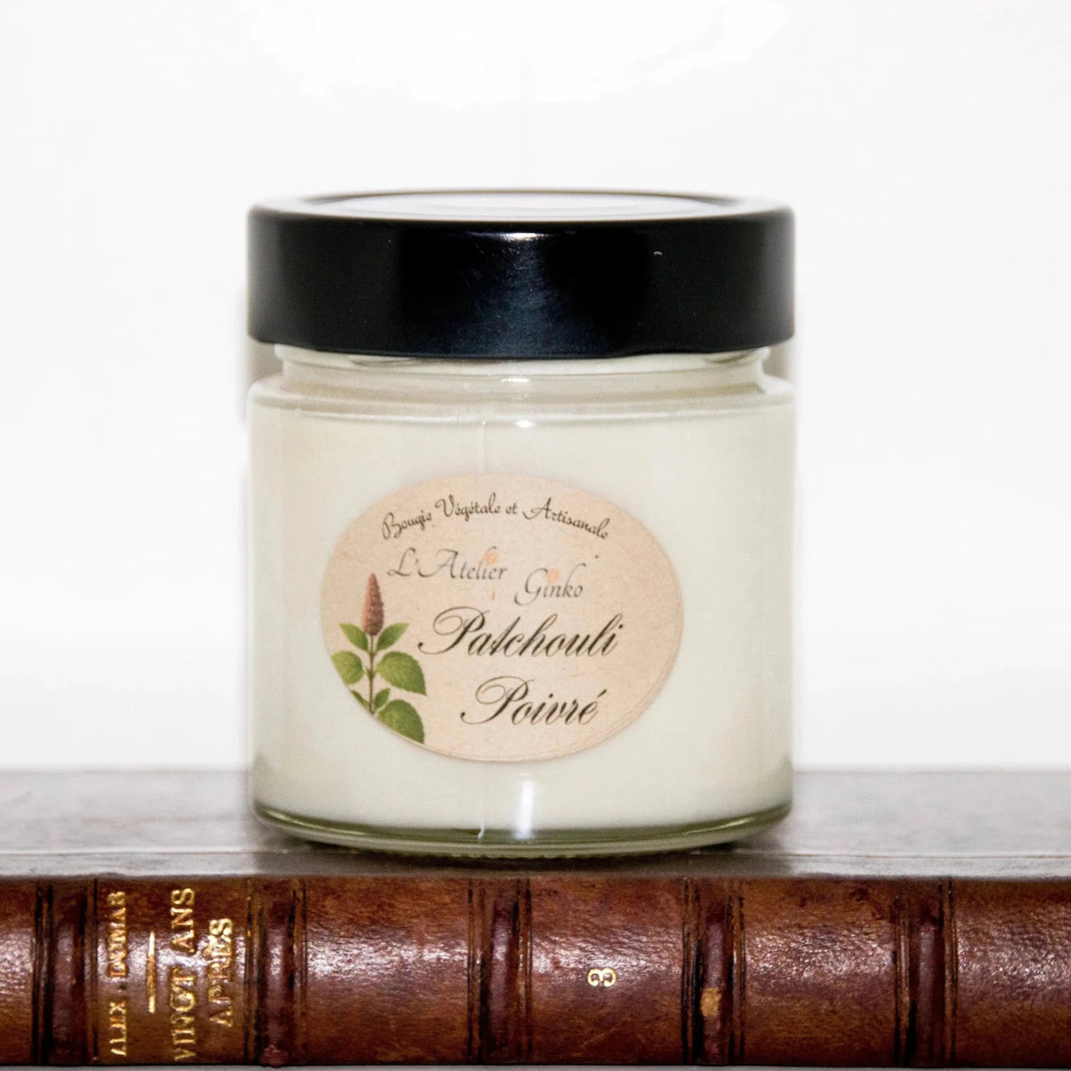 Bougie parfumée Patchouli Poivré - L'Atelier Ginko - Boutique en Ligne