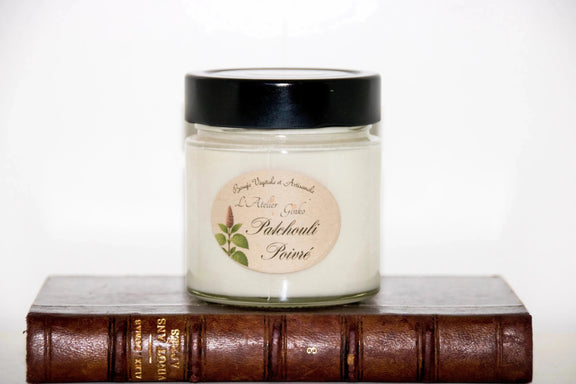 Bougie parfumée Patchouli Poivré - L'Atelier Ginko - Boutique en Ligne
