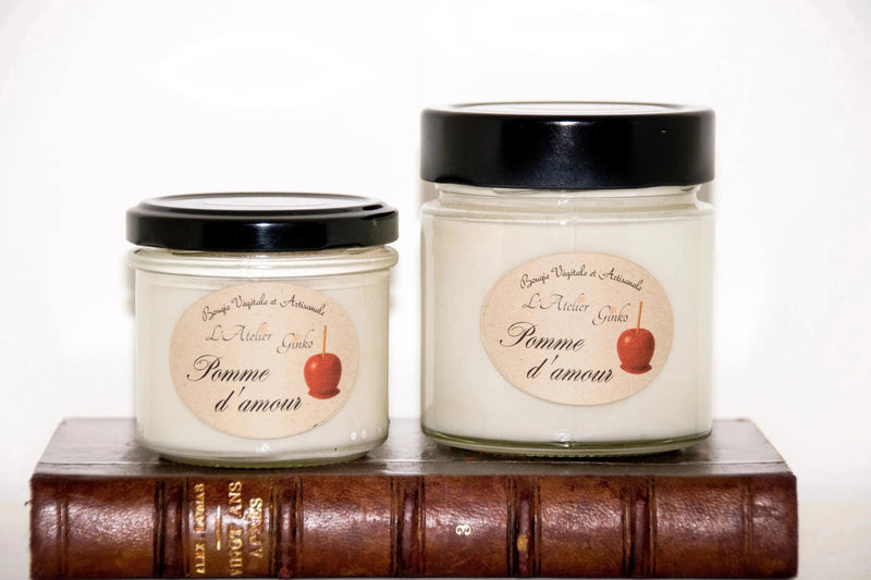 Bougie parfumée Pomme d'Amour en cire de soja végétale L'Atelier Ginko - Boutique en Ligne