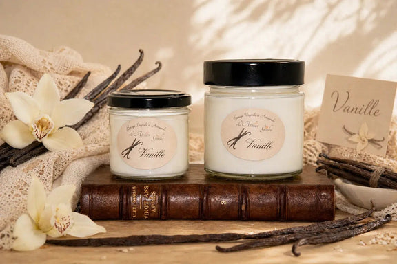 Bougie parfumée Vanille cire de soja végétale artisanale - L'Atelier Ginko
