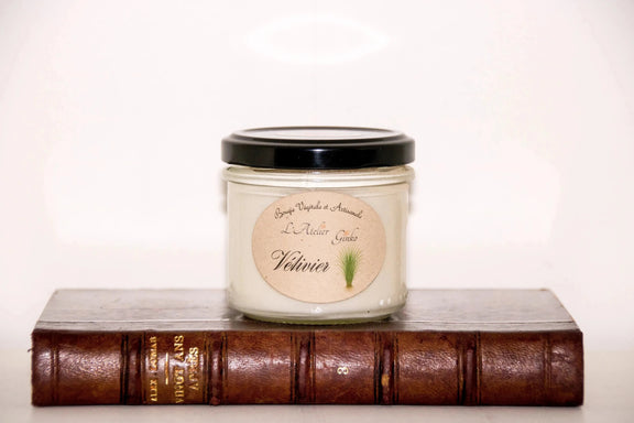 Bougie parfumée Vétivier - L'Atelier Ginko - Boutique en Ligne