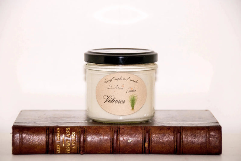 Bougie parfumée Vétivier - L'Atelier Ginko - Boutique en Ligne
