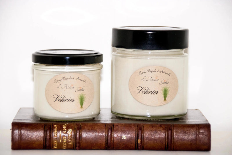 Bougie parfumée Vétivier - L'Atelier Ginko - Boutique en Ligne