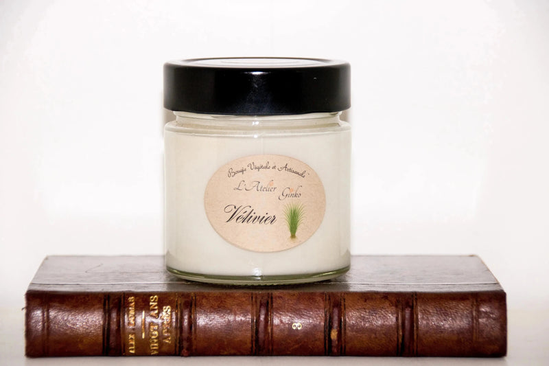 Bougie parfumée Vétivier - L'Atelier Ginko - Boutique en Ligne
