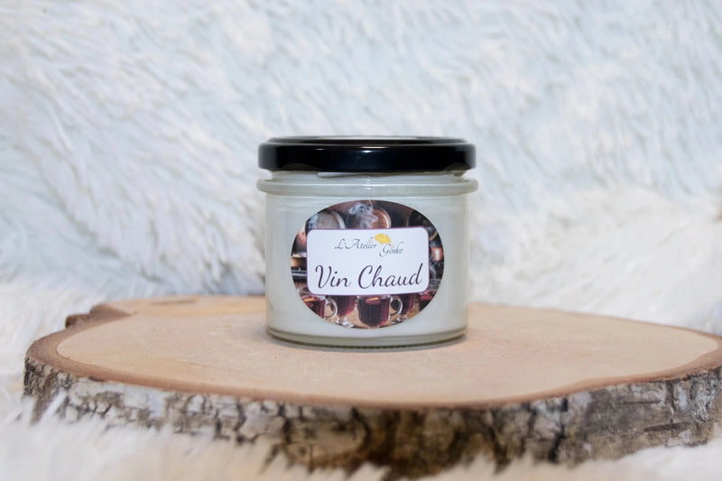 Bougie parfumée Vin Chaud – Cire de soja artisanale - L'Atelier Ginko - Boutique en Ligne
