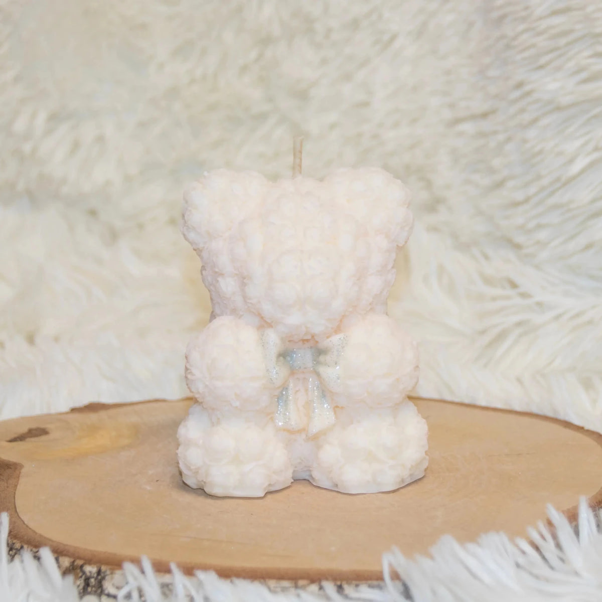 Bougie Peluche vue de face collection artisanale – L'Atelier Ginko