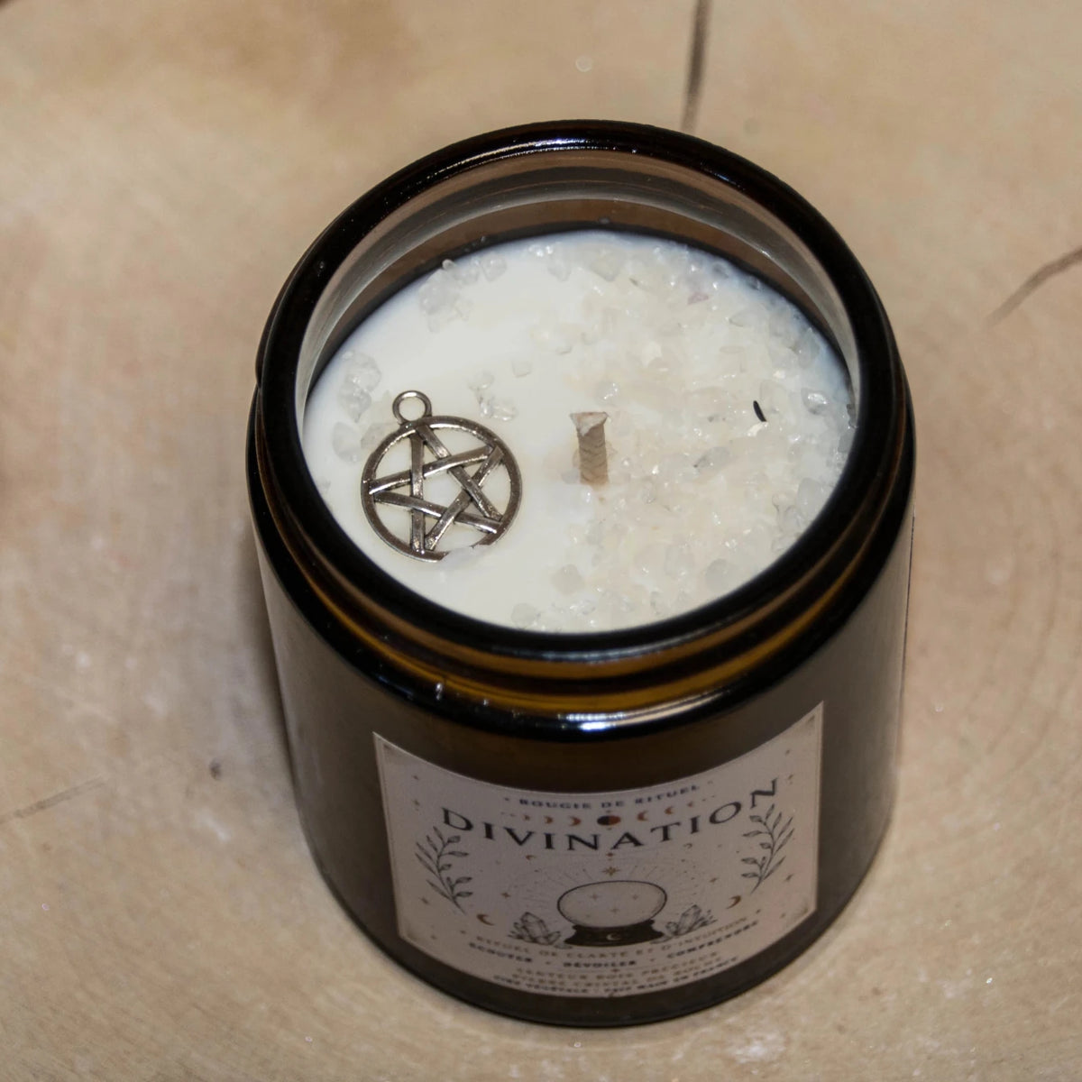 Bougie Rituel Divination – Intuition et Clairvoyance - L'Atelier Ginko - Boutique en Ligne