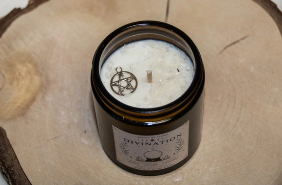 Bougie Rituel Divination – Intuition et Clairvoyance - L'Atelier Ginko - Boutique en Ligne