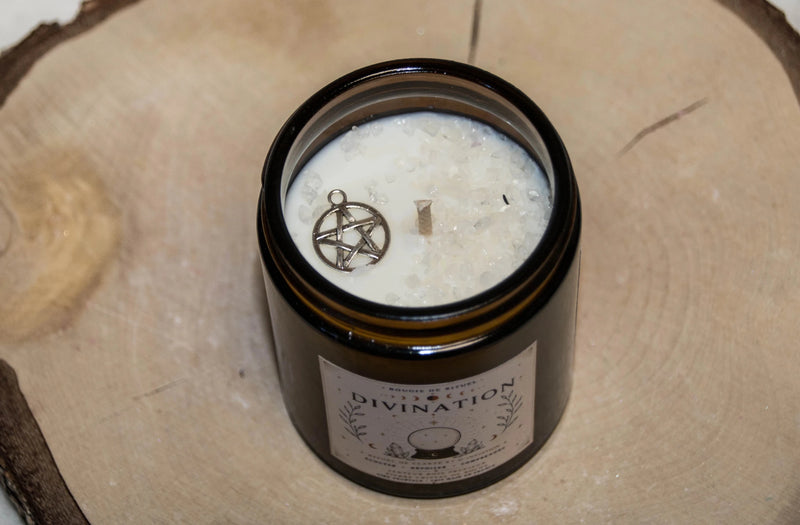 Bougie Rituel Divination – Intuition et Clairvoyance - L'Atelier Ginko - Boutique en Ligne