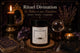 Bougie Rituel Divination – Intuition et Clairvoyance - L'Atelier Ginko - Boutique en Ligne