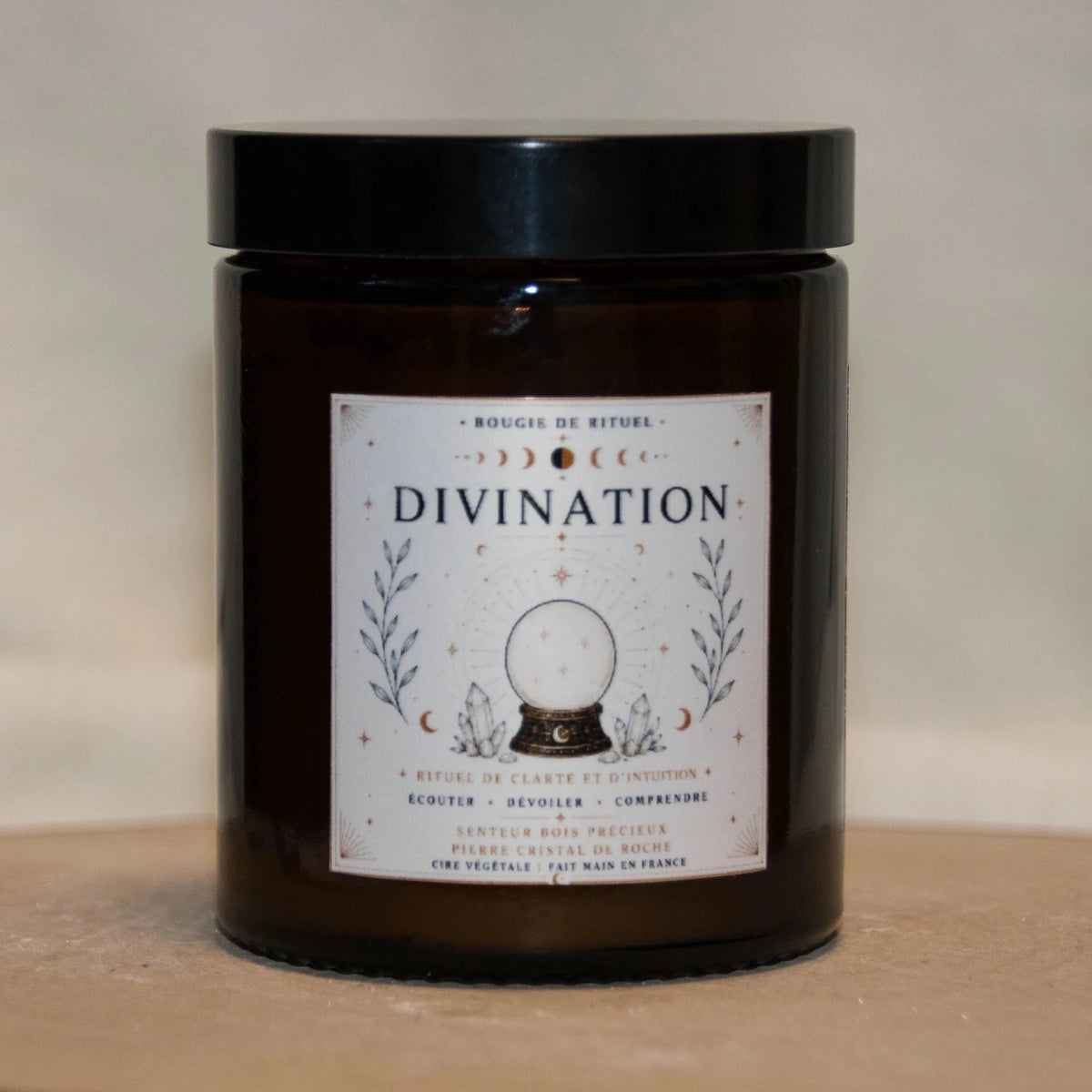 Bougie Rituel Divination – Intuition et Clairvoyance - L'Atelier Ginko - Boutique en Ligne