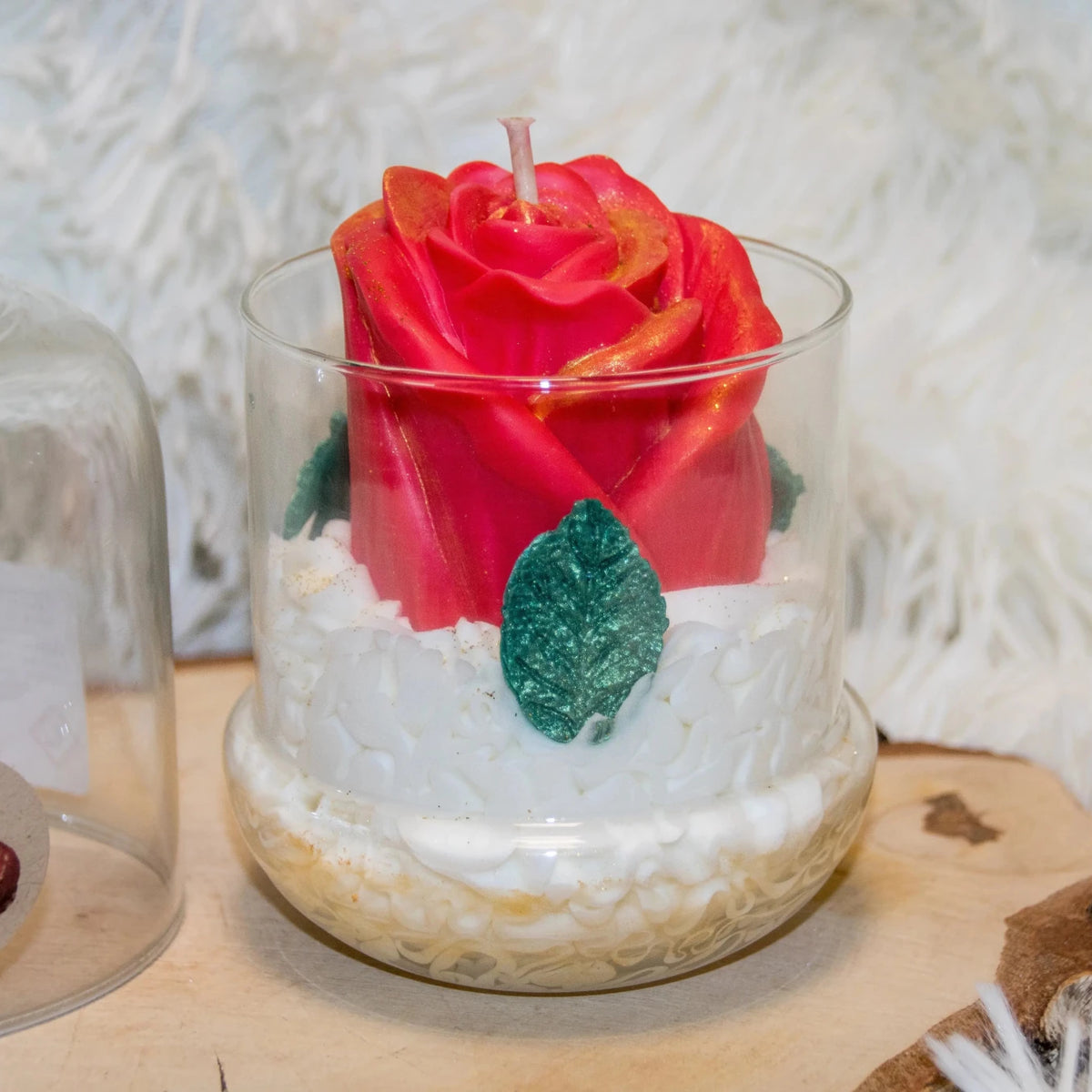 Bougie sous Cloche chantilly - L'Atelier Ginko - Boutique en Ligne
