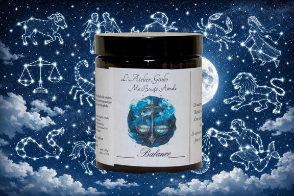 Bougie Astrologique Balance L'Atelier Ginko - Boutique en Ligne