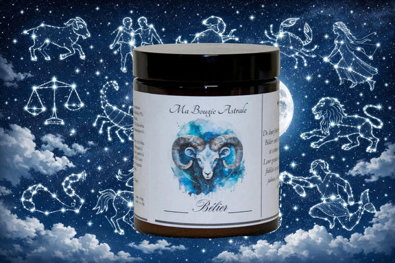 Bougie Astrologique Bélier L'Atelier Ginko - Boutique en Ligne