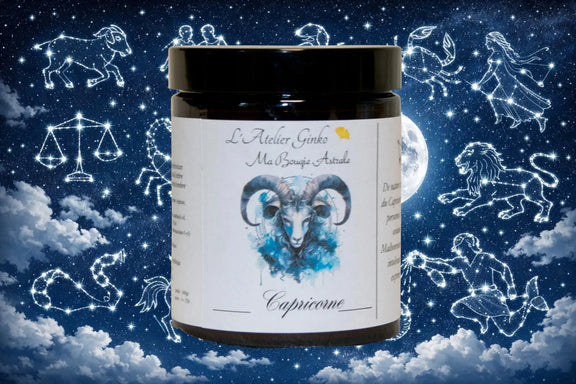 Bougie Astrologique Capricorne L'Atelier Ginko - Boutique en Ligne