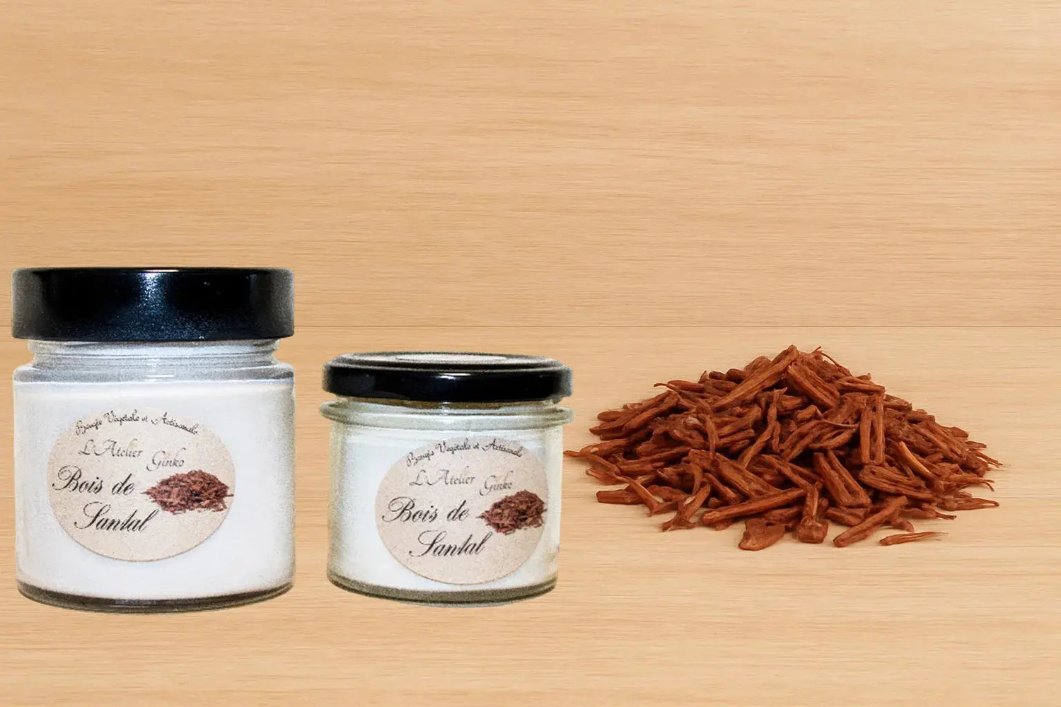 Bougie parfumée Bois de santal L'Atelier Ginko - Boutique en Ligne