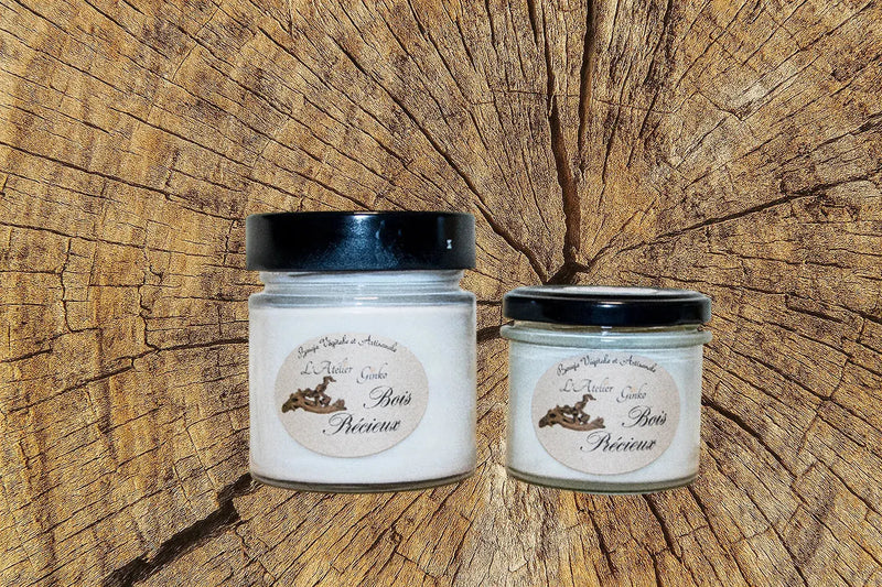 Bougie parfumée Bois précieux L'Atelier Ginko - Boutique en Ligne