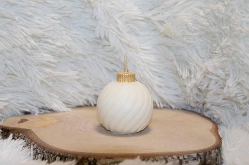 Bougie Boule de Noël - L'Atelier Ginko - Boutique en Ligne