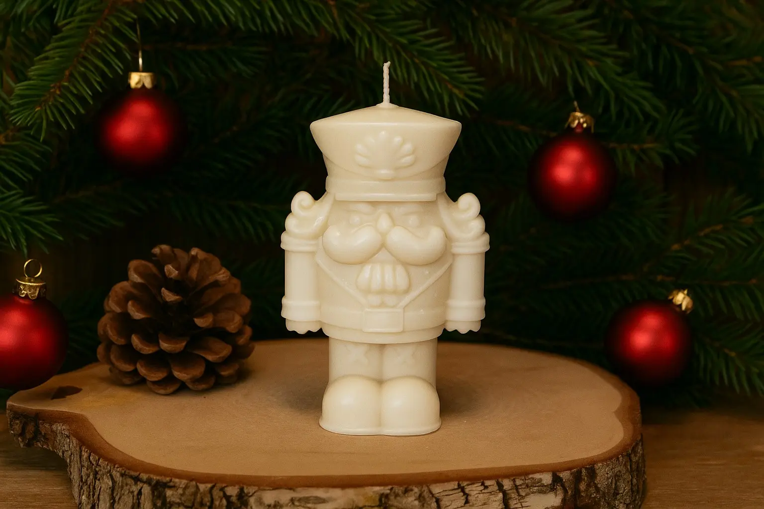 Bougie Soldat de Noël - L'Atelier Ginko - Boutique en Ligne