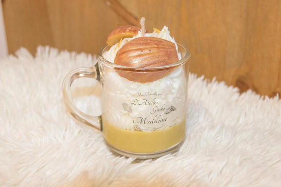 Bougie Chantilly gourmande Madeleine L'Atelier Ginko - Boutique en Ligne