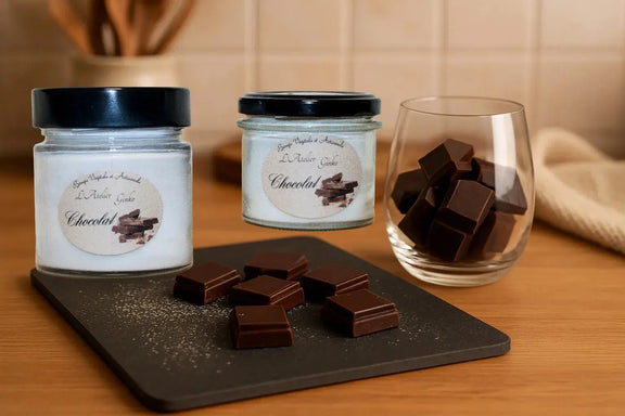 Bougie parfumée Chocolat gourmand L'Atelier Ginko - Boutique en Ligne