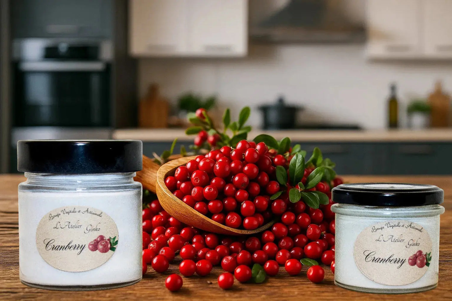 Bougie parfumée Cranberry L'Atelier Ginko - Boutique en Ligne